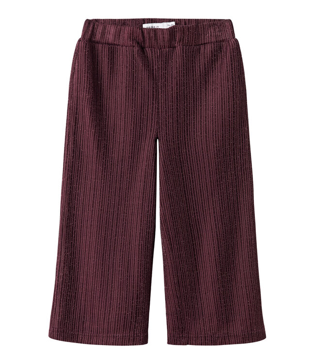 Name it mini 13222823 NMFRISILK WIDE PANT BURGUNDY