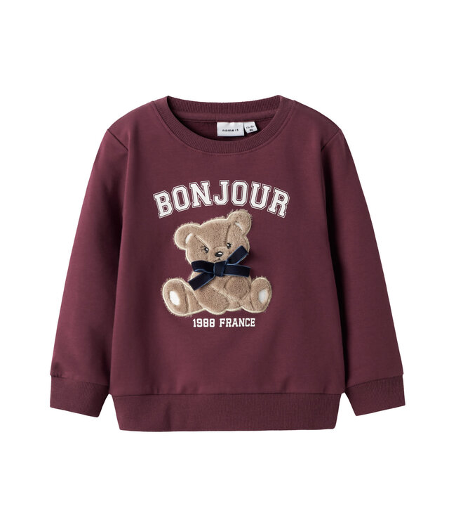 Name it mini NMFREAR LS SWEAT 13249320 Burgundy