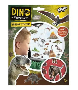 Piraten & Prinsessen Dino raamstickers 075054