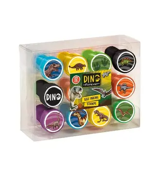 Piraten & Prinsessen Dino zelf inktende stempelset