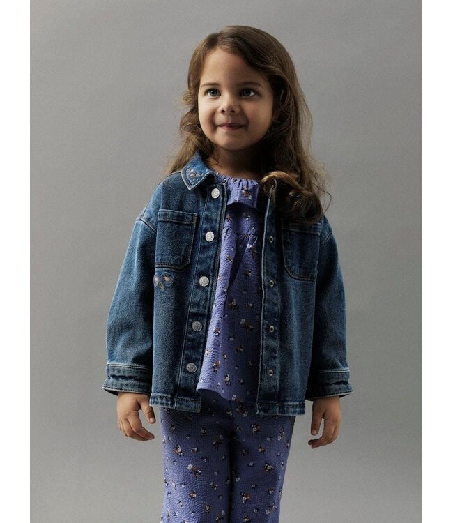 Name it mini NMFKARA EMB DNM JACKET 1224-FR Blue 13244841