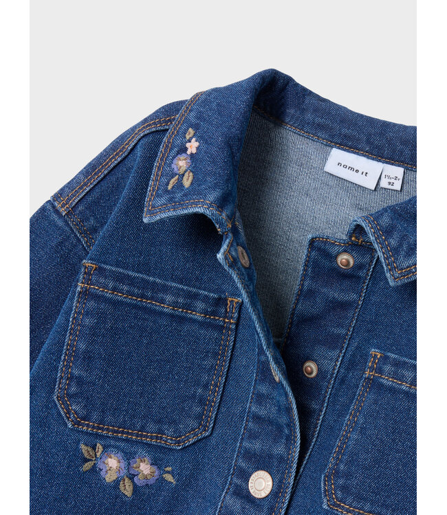 Name it mini NMFKARA EMB DNM JACKET 1224-FR Blue 13244841
