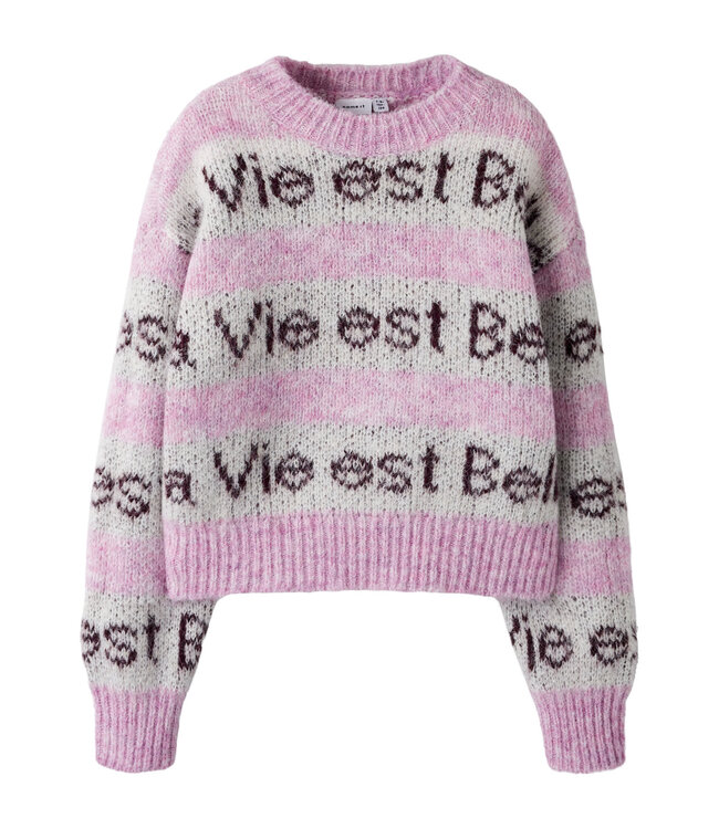 Name it NKFNALA LS KNIT Pink 13254488