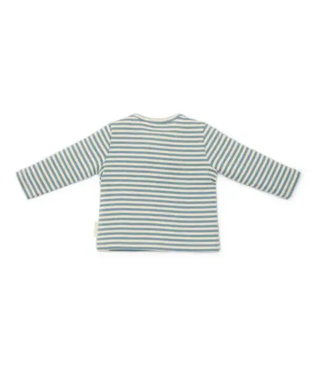 Little Dutch Shirt lange mouw - Blauw - Forest Friends - Stripe
