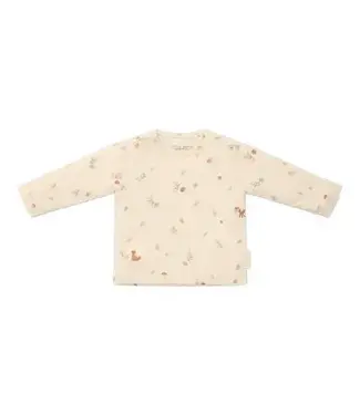 Little Dutch Shirt lange mouw - Zand - Forest Friends - All over print