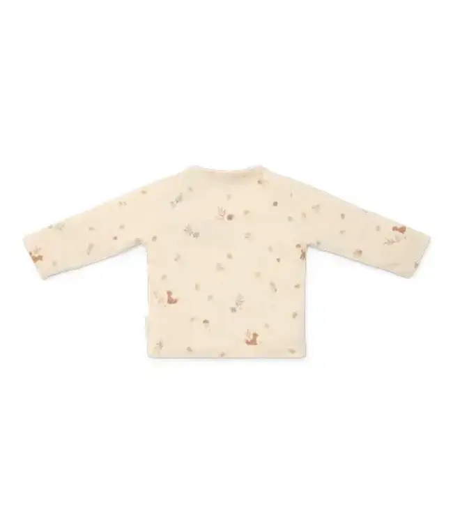 Little Dutch Shirt lange mouw - Zand - Forest Friends - All over print