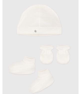 Petit Bateau Bonnet + Chaussons + krabwantjes