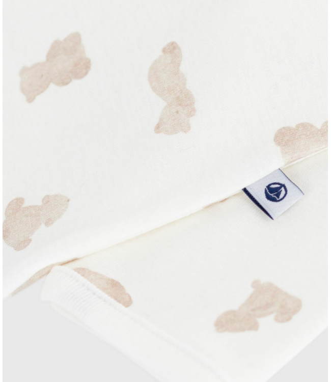 Petit Bateau Katoenen babypyjama zonder voetjes beertjesprint