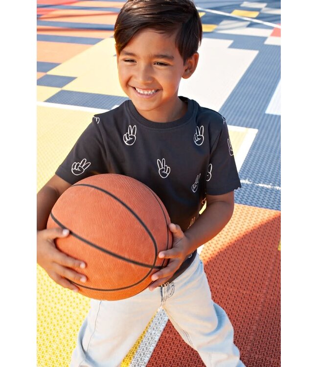 Sturdy 71700481 T-shirt AOP - Run the Day Antraciet