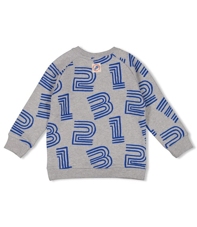 Sturdy 71600652 Sweater AOP - Run the Day Grijs melange