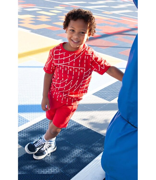 Sturdy 71700486 T-shirt AOP - Run the Day Rood