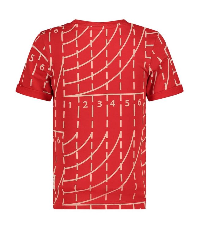 Sturdy 71700486 T-shirt AOP - Run the Day Rood