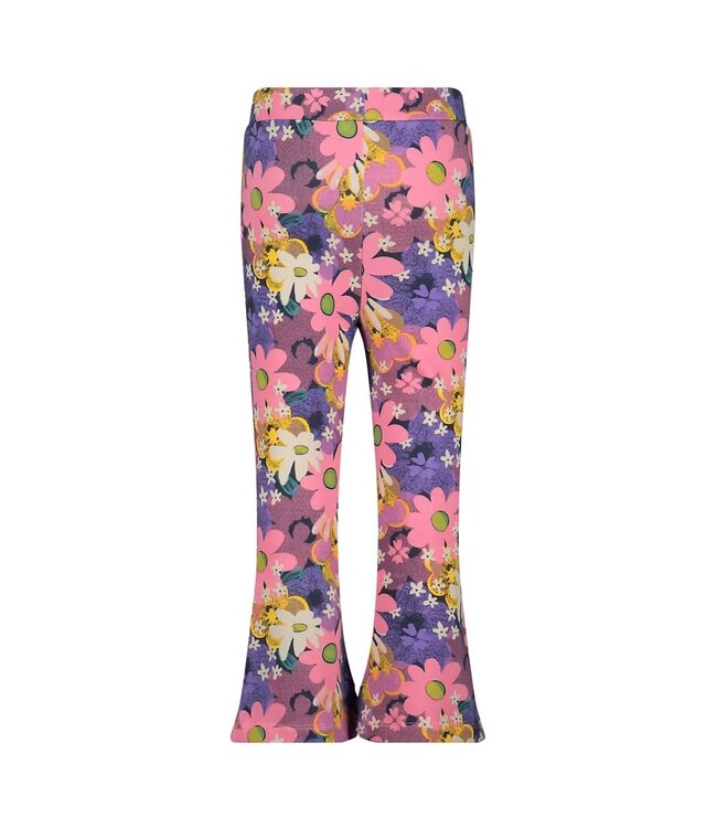 Jubel 92200503 Flared broek AOP - Rolling into Spring Roze