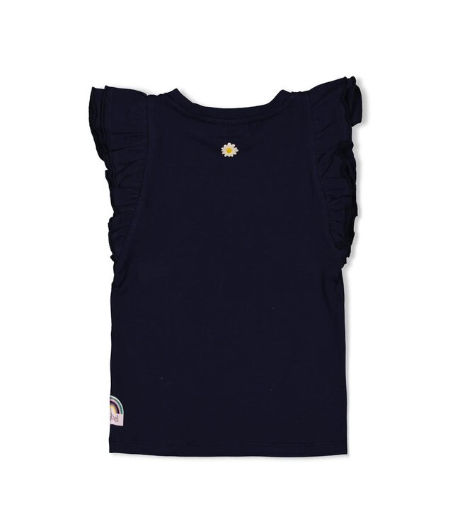 Jubel 91700425 T-shirt ruches - Rolling in to Spring Marine