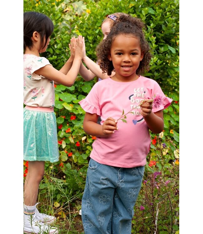 Jubel 91700429 T-shirt - Rolling into Spring Roze