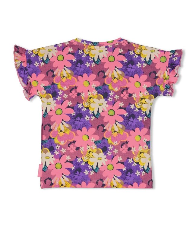 Jubel 91700431 T-shirt AOP - Rolling into Spring Roze