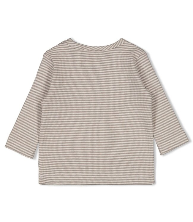 Feetje 51602690 Longsleeve rib met streep - Sea Sweeties Grijs