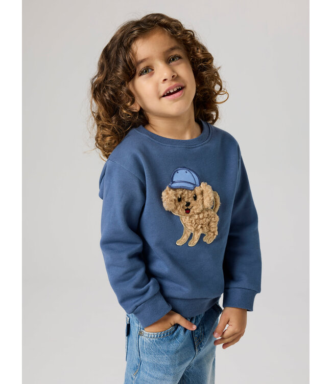 Name it mini 13258486 NMMSILIAN LS NREG SWE BRU Vintage Indigo