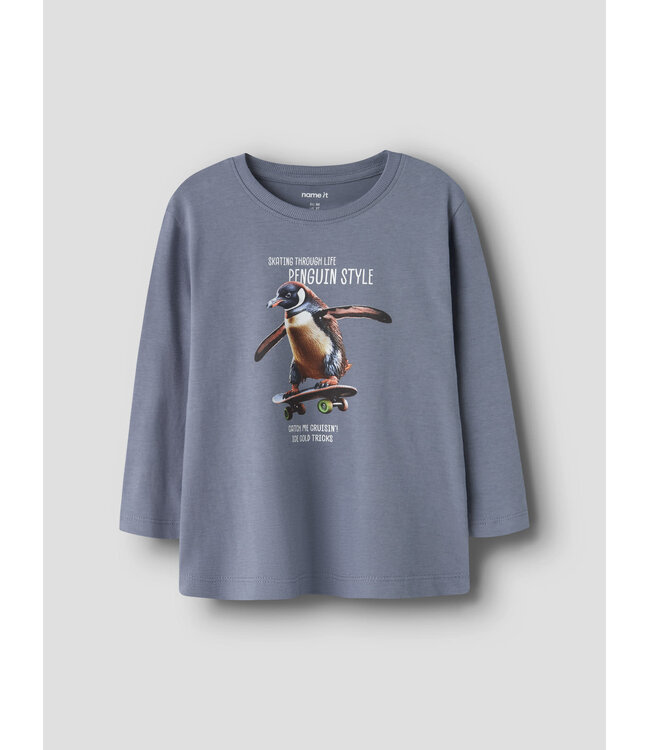 Name it mini 13238400 NMMVOTO LS NREG TOP Flint Stone Penquin