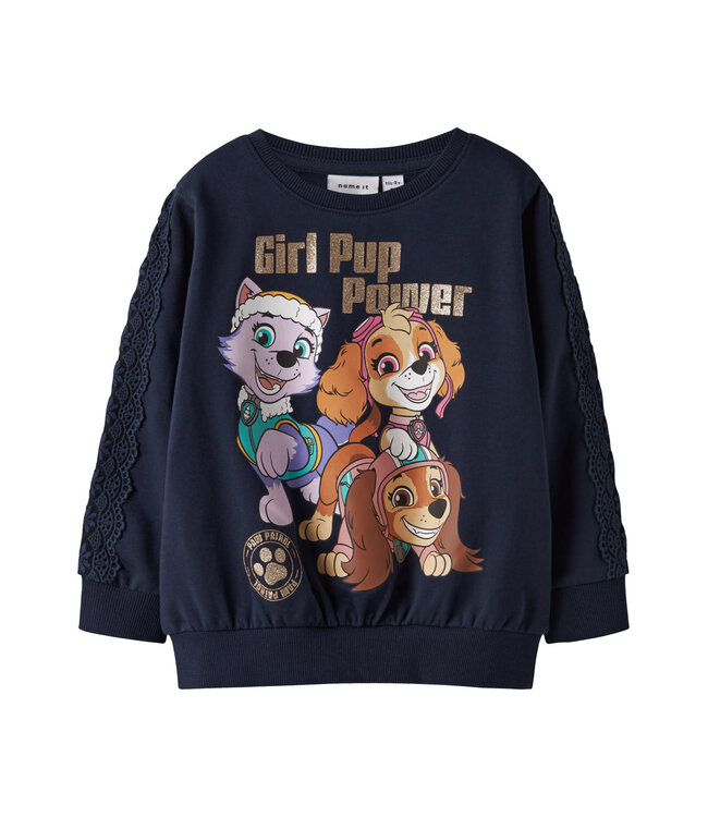 Name it mini 13249776 NMFNABA PAW SWEAT BRU CPLG Navy Blazer