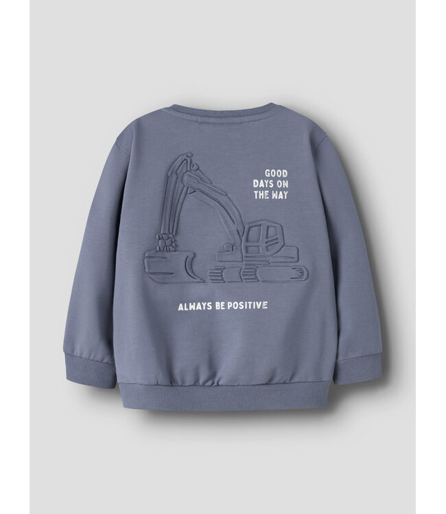 Name it mini 13250423 NMMSLADE LS NREG SWEAT BRU Flint Stone