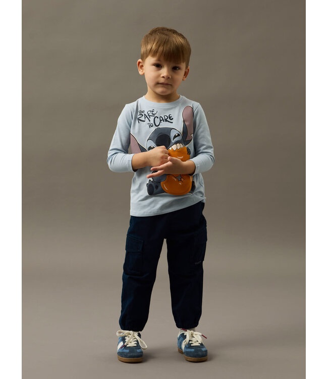 Name it mini 13249582 NMMOLLY STITCH LS NREG TOP WDI Kentucky Blue