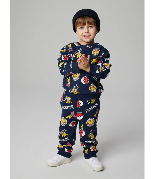 Name it mini 13247207 NMMSILO POKEMON NREG SWEAT PANTS BRU SKY Navy Blazer
