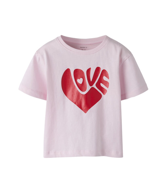 Name it mini 13255336 NMFBLOVE SS NREG TOP BOX Cradle Pink