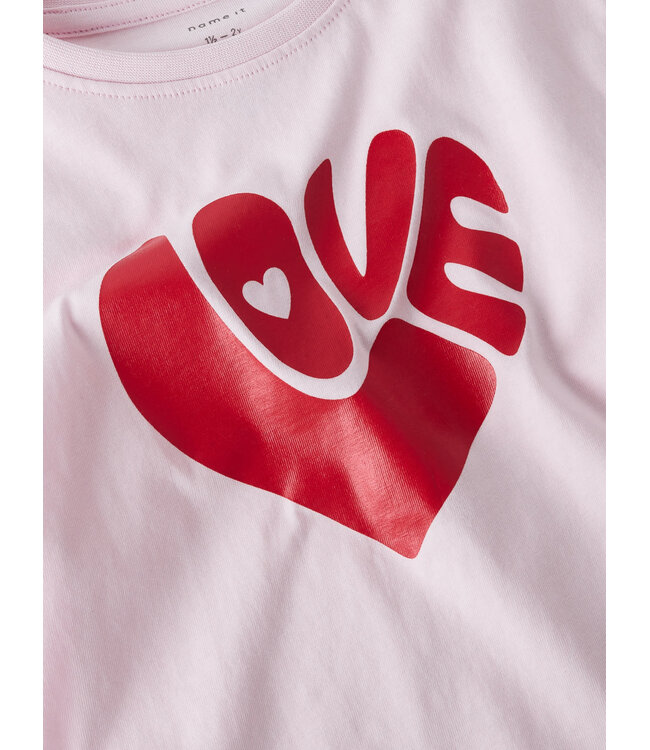 Name it mini 13255336 NMFBLOVE SS NREG TOP BOX Cradle Pink