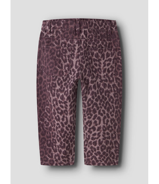 Name it mini 13253471 NMFBELLA MOM LEO TWILL PANT 4002-TD F Burgundy LEO