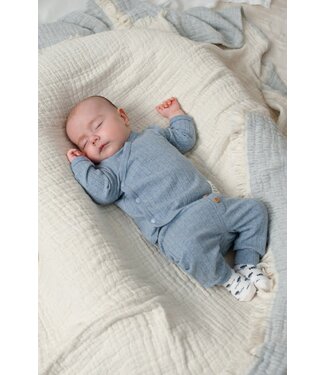 Feetje 51602720 Overslagshirt rib - Blue Ocean