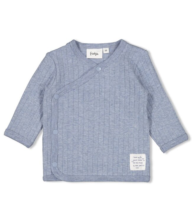 Feetje 51602720 Overslagshirt rib - Blue Ocean