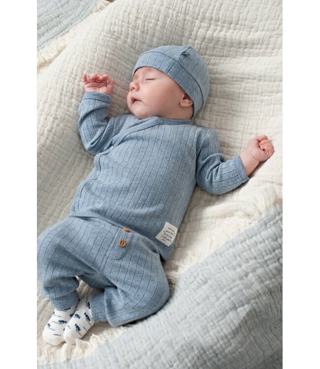 Feetje 53100729 Mutsje rib  - Blue Ocean