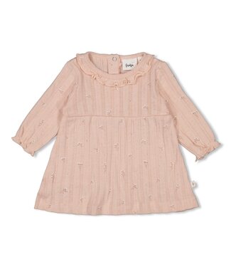 Feetje 51400578 Jurk pointelle rib AOP - Delicate Flower