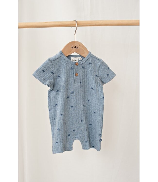 Feetje 51100101 Kort pakje rib AOP - Blue Ocean