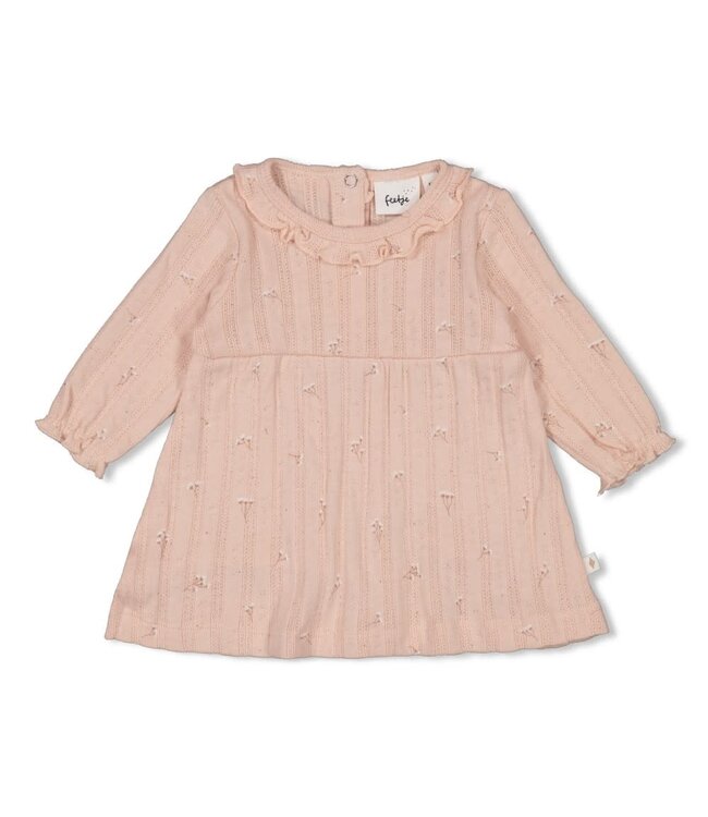 Feetje 51400578 Jurk pointelle rib AOP - Delicate Flower