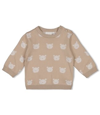 Feetje 51602760 Sweater gebreid AO - The Knits Zand melange