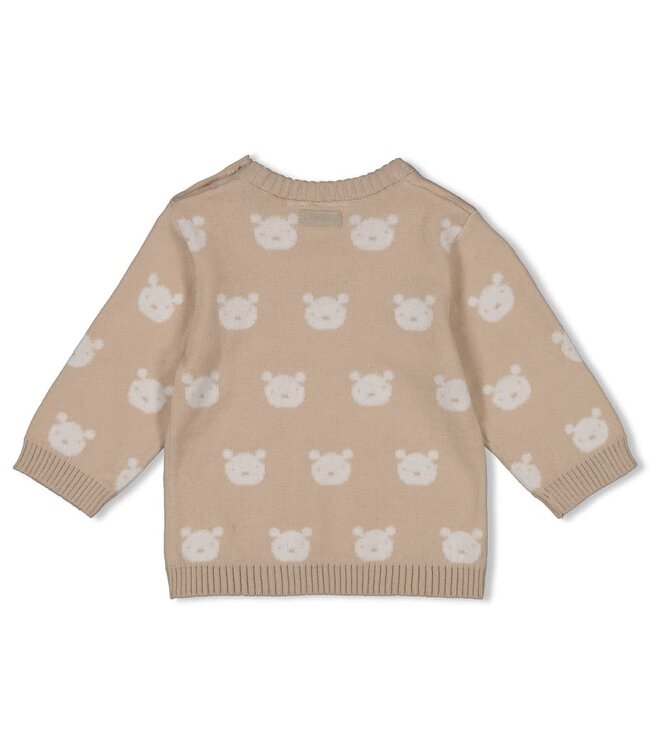 Feetje 51602760 Sweater gebreid AO - The Knits Zand melange