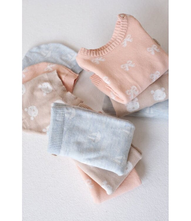 Feetje 51602760 Sweater gebreid AO - The Knits Zand melange