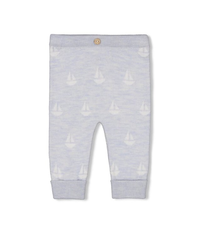 Feetje 52202530 Broek gebreid AO - The Knits Blauw melange