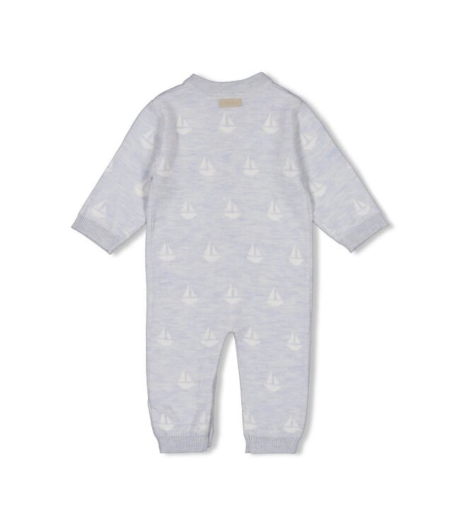 Feetje 50800131 Pak gebreid AO - The Knits Blauw melange