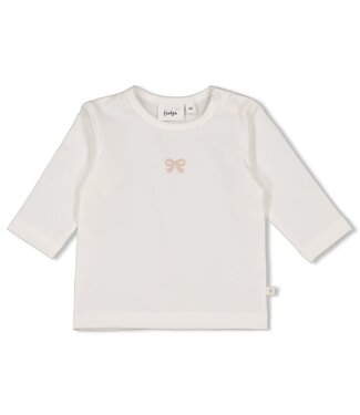 Feetje 51602762 Longsleeve embroidery strik - The Knits Offwhite