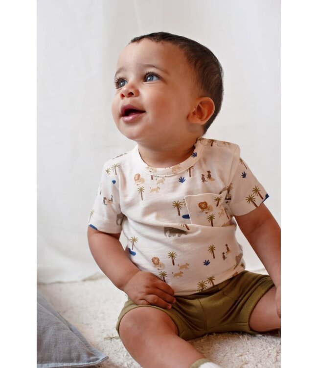 Feetje 51700998 T-shirt AOP - Safari Savage Offwhite