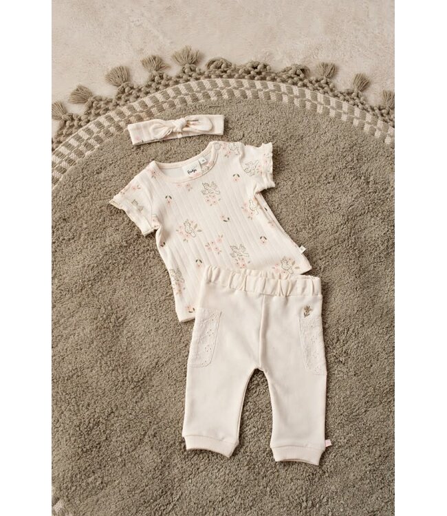 Feetje 52202478 Broek - Let Your Dreams Blossom Offwhite