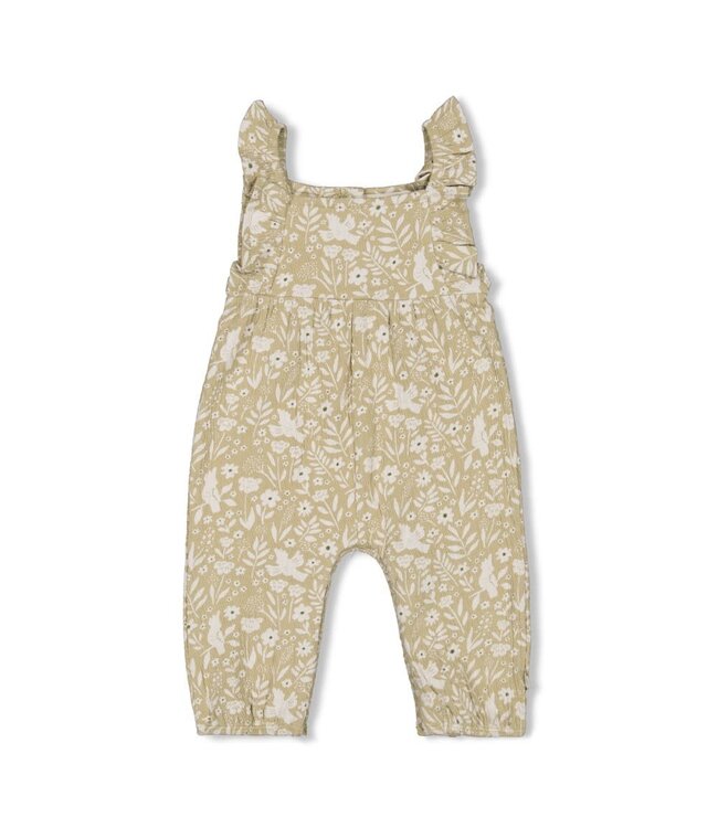 Feetje 52000135 Jumpsuit crinkle AOP - Let Your Dreams Blossom Groen