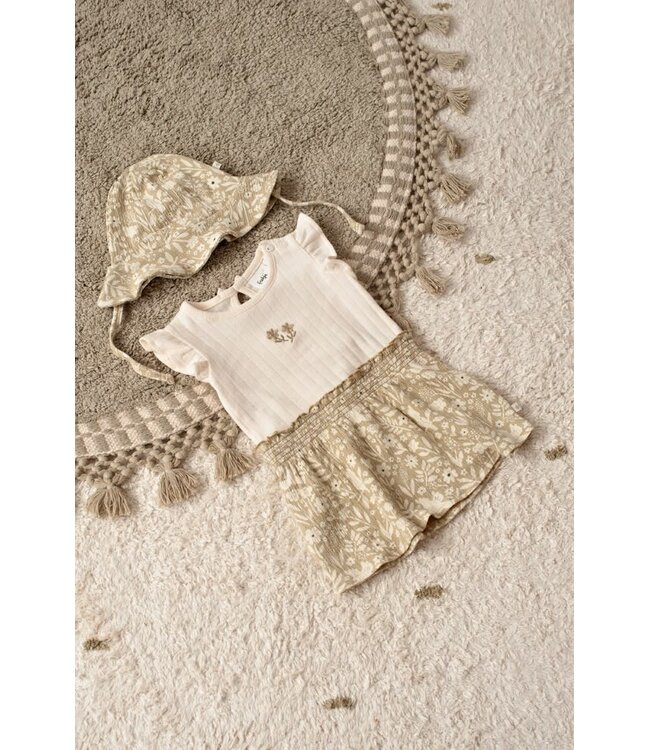 Feetje 51400573 Jurk AOP k/m - Let Your Dreams Blossom Groen