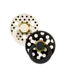 BIBS Pacifier Studio Colour 2 PACK Polka Latex Ivory/Black