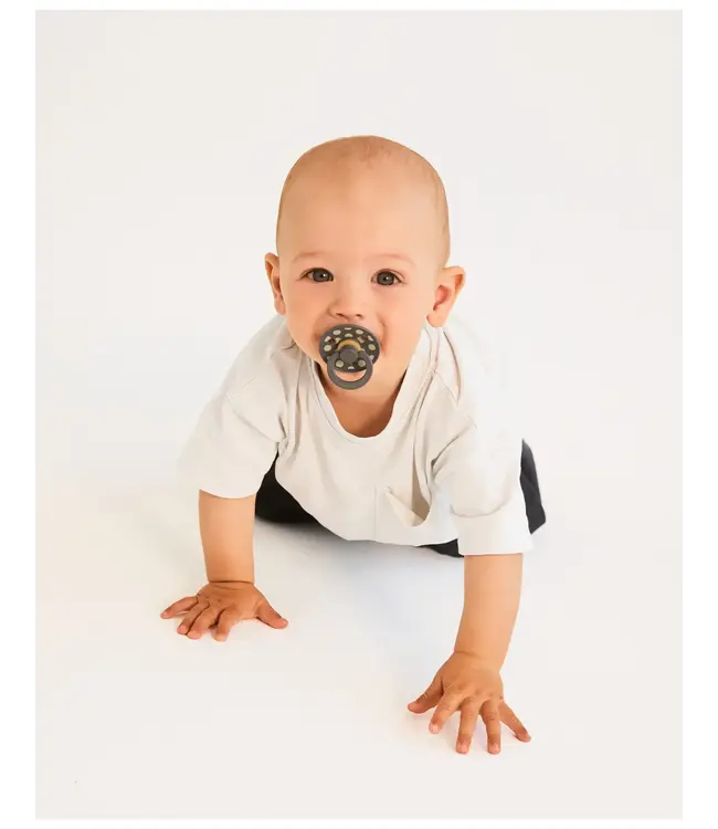 BIBS Pacifier Studio Colour 2 PACK Polka Latex Sage/Iron