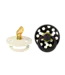 BIBS Pacifier Studio Colour 2 pack Polka Latex Anatomical Ivory/Black