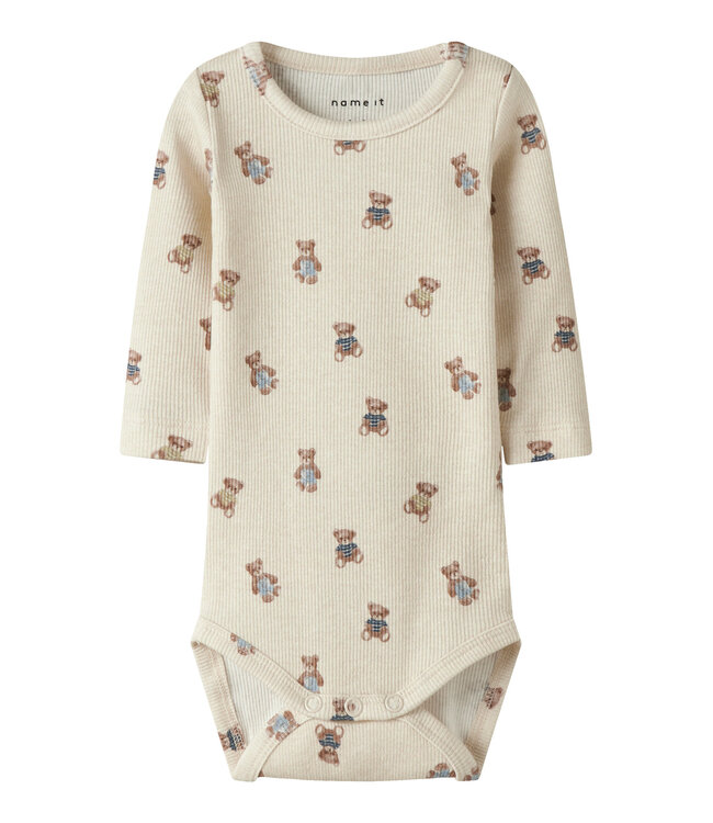 Name it baby 13253568 - NBMDENKAB Romper - Peyote Melange